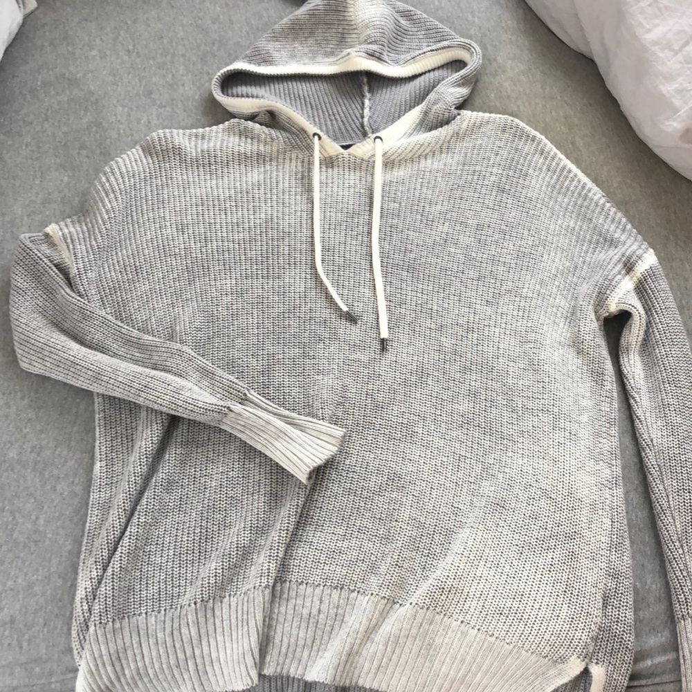 American eagle Grey knit hoodie